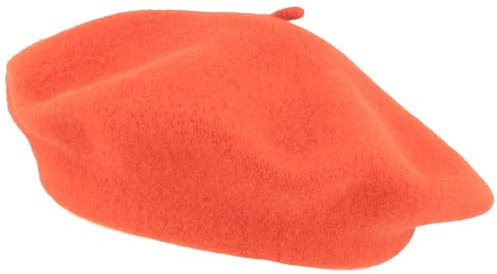 Breiter Damen Baskenmütze Damenmütze Wollmütze - One Size - Barret aus 100% Wolle