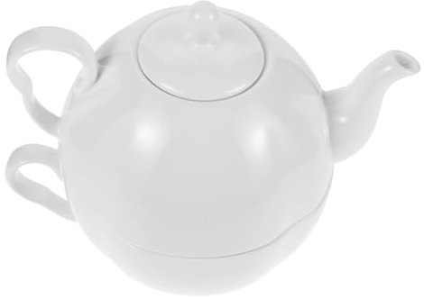 Amosfun Service à Thé Anglais Vintage en Porcelaine Fine Théière Et Tasse 1 Set Conçu pour Boissons Chaudes Usage Maison Et Pause Thé Raffinée
