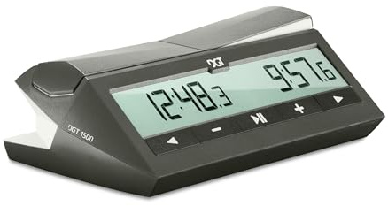 Digital Schackklocka Timer DGT 1500 för snabba schackspel (Grå)