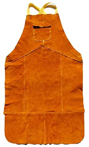 MKHFP Equipaggiamento protettivo per saldatura A grembiule di saldatura in pelle piena protezione for la protezione for la protezione complessi per fabbricanti, saldatori, amanti del fai da te