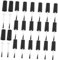iplusmile 20Pcs Gel Polish Bottle Brush Replacement Nail Polish Brushes with Caps for Even Application Practical and Easy to Use Nail Polish Bottle Covers