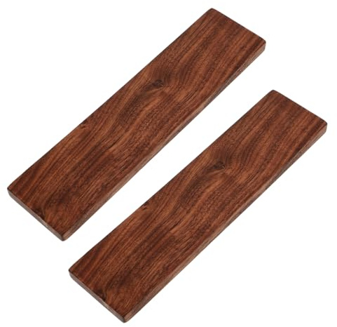 HORIALENCE Bloques De Madera Nogal Negro Para Tallar, 2 Unidades 20x5x1 Cm, Madera Sin Terminar Para Principiantes, Manualidades y Diy, Uso Escolar y Artístico, Obsequio Educativo