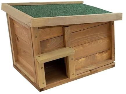 Fonowx Casa de Erizo de Madera, Juguete para Erizos, Escondite para Chinchillas, Hurones Y Animales Pequeños.