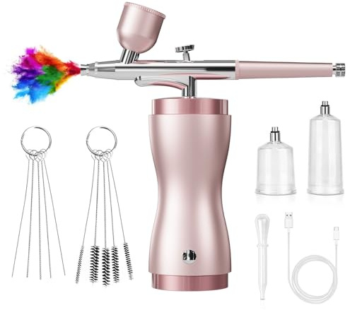 Pulverizador eléctrico ajustable con agarre ergonómico adecuado para artistas, aficionados, pintura profesional, manualidades, aerografía eléctrica