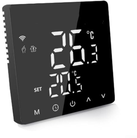 ReachMall WiFi Smart Thermostat, Smart LCD Thermostat Wasser für Tuya, Elektrischer Gaskessel Fußbodenheizung Thermostat für Tuya, Programmierbarer Thermostat(B Gas Boiler)