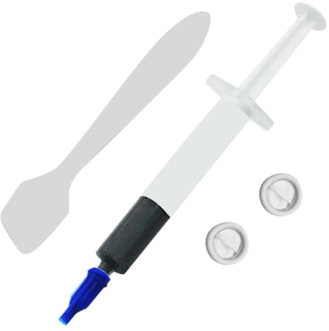 DOITOOL Pâte Thermique Non Durcissante 8w Haute Conductivité pour Processeur et Carte Graphique, Kit 1 Tube 2 Protège-doigts et Spatule, Accessoires Informatiques pour Refroidissement PC