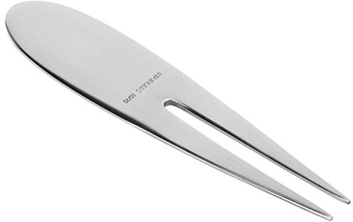 Stainless Steel Fruit Cake Dessert Fork Elegant Durable Tableware for Parties Weddings Home Kitchens 304 Stainless Steel Silver 10.3x2.1cm 1 Piece
