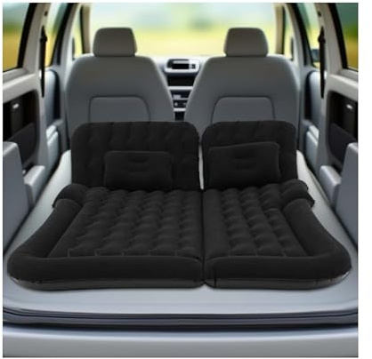 XYCHAO Materasso ad aria per auto, SUV con pompa ad aria elettrica, 174 x 126 cm, gonfiabile, per sedile posteriore e bagagliaio, con 2 cuscini