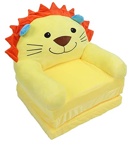 Stylebest Hopfällbar Barnsoffa Plysch Bekväm Bäddsoffa med Armstöd för Babyflickor Mjukt Material (3 nivåer)
