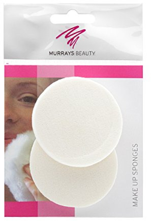 Murrays Manicure Circular Makeup Sponge, 6/5 cm, Pack of 2