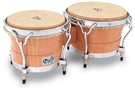 LP Latin Percussion Valje Bongo Beech wood Chrome Hardware LP1400-BW