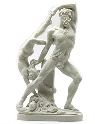 Hercules Throwing Lichas Griechischer römischer Gott gegossene Marmorstatue Skulptur Canova Museum