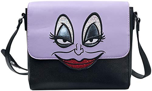 Disney Ariel La Sirenita Ursula Bolso Bandolera Lila/Negro