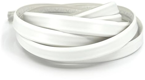 InstaTrim Peel & Stick Flexible Caulk Tape & Trim, Easy to use, self-Adhesive, Caulk sealant for Floors, Doors, Windows, counters, tubs and More - Made in USA, 3/4 inch x 10 feet, White