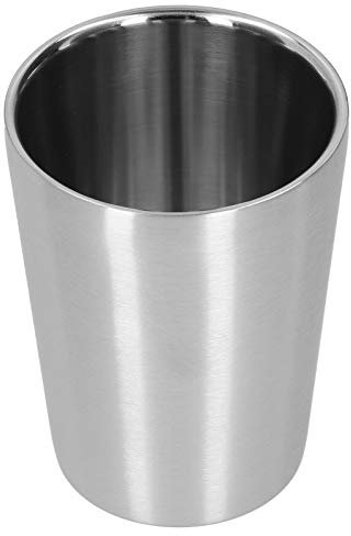 Bicchiere da Birra in Acciaio Inossidabile da 260 Ml Bicchiere da Birra in Acciaio Inossidabile A Doppio Strato Bicchieri per Sala da Pranzo in Cucina
