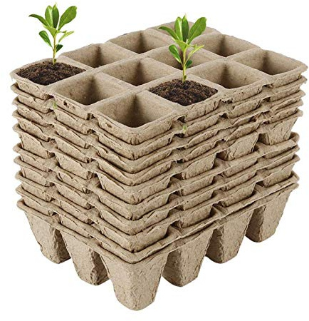 MEYENG 12 Semilleros Bandeja, Bandeja Germinacion para Semillas, Cultivo Invernadero, para Cultivo Germinación Semillas Invernadero