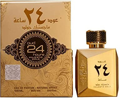 Oud 24 Hours Majestic Gold Edition Edp Perfume for Men and Women 100ml By Ard Al Zaafaran Best perfume gift