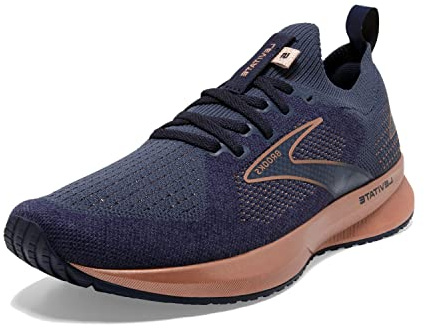 Brooks Damen Levitate StealthFit 5 Neutral Laufschuh, Blau / Rote Beete / Plume, 40.5 EU