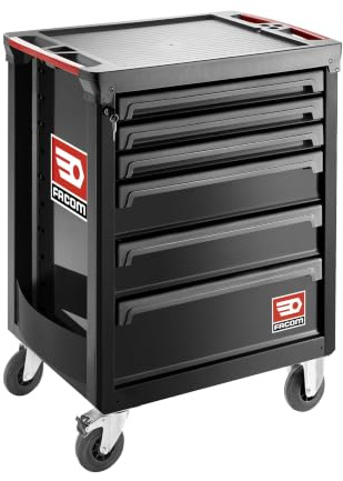 Facom FAC70218 Roll.6NM3 Rollwagen mit 6 Schubladen, Schwarz, NSP
