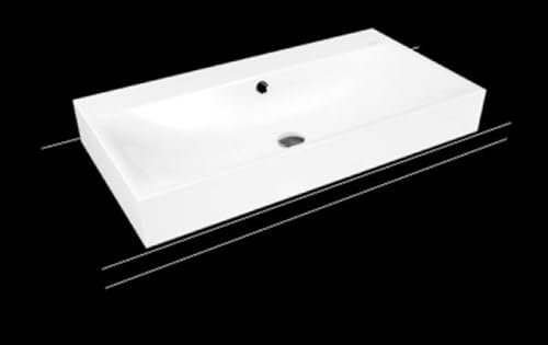 Kaldewei Silenio Aufsatzwaschtisch 3043 900x460x120 mm, 904206273001, Ausführung: 1x3er Hahnlochbohrung ohne Überlauf