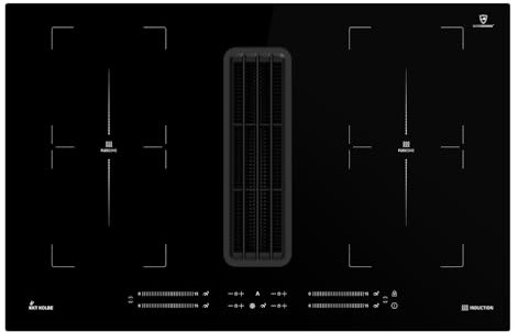 KKT KOLBE DownDraft Placa de inducción | Extractor de mesa | 80 cm | Autónoma | 7 kW | 4 zonas | 15 niveles | 2 zonas flexibles | Sin marco | IND800DRAFT
