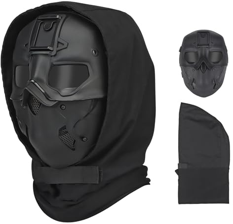 Qavctw Airsoft Maske Sturmhaube Vollgesichtsmaske