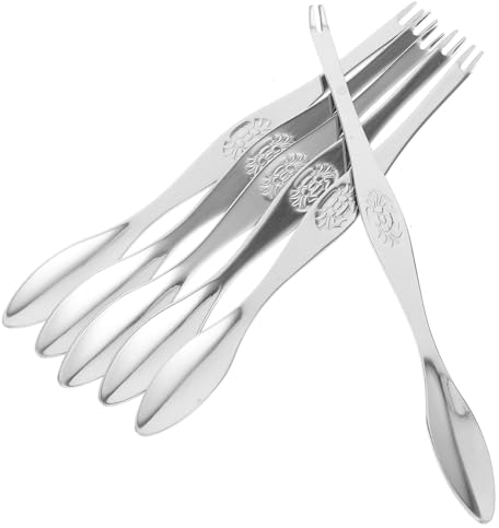 Cabilock Lot De 3 Fourchettes À Crabe En Acier Inoxydable 304 Ensemble Doutils Pour Fruits De Mer Pour Pattes De Crabe Homard Crevettes Huîtres 6 Pièces X 3