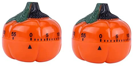PRETYZOOM 2pcs Pumpkin Shape Cooking Timer Countdown Battery Light Study Reminder