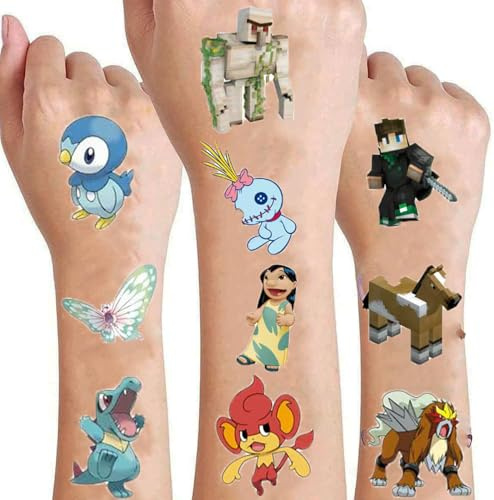 PYAOGG Temporary Tattoos for Kids - 60 Sheets for Party Bags & Gifts