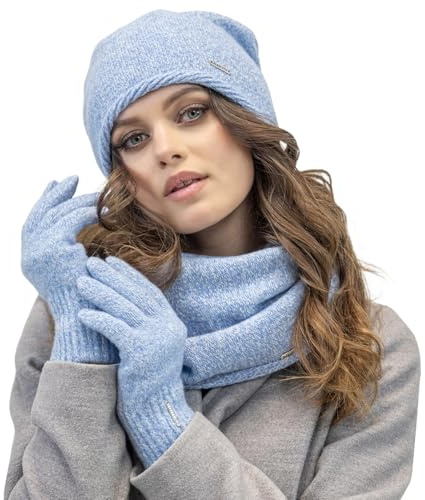 Vivisence Cappello Classico da Donna in Caldo Filato di Lana con Fodera Interna Due Pieghe sul Retro per Una vestibilità Perfetta Ideale per Le Giornate Invernali