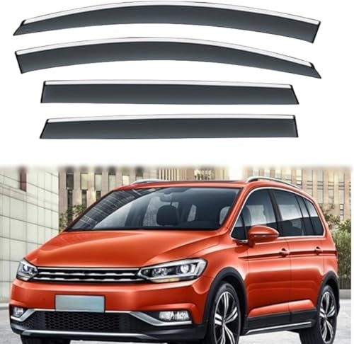 XieBin Windabweiser für VW Touran L 2016-2021, Autofenster Regenschutz Regenabweiser Schutz Vor Wind Und Regen Passend Aerodynamisch