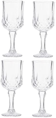 Ciieeo 4 Uds Copas De Vino De Fiesta Copas De Vino De Postre Copa De Cóctel Transparente Vasos Retro Vasos Retro Vasos Transparentes Copa De Vino Copas De Vino De Oporto