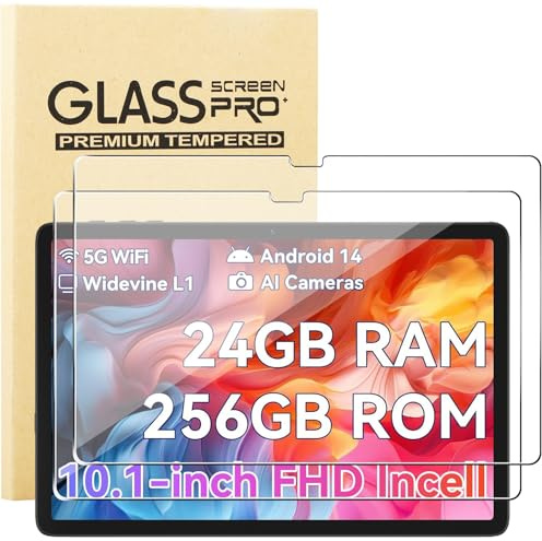 KUSINHOKA Schutzfolie für BESTTAB A20 10 Zoll Folie, 2 Stück 9H Härte [Anti-Kratzen] Anti-Fingerabdruck Gehärtetem Schutzglas, Anti-Bläschen [Hohe Empfindlichkeit] Displayschutzfolie