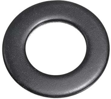 QUARKZMAN Rondelles plates en acier inoxydable M30 Rondelles métalliques | noires zinguées pour vis et boulons, 30mm ID x 56mm OD x 4mm d'épaisseur