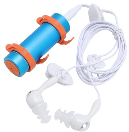 Lecteur Mp3 IPX8 Proof Proof, Lecteur de Musique de 8 Go avec Casque à L'épreuve de l'eau, Son sans Perte, Lecteur Mp3 de Natation sous-Marine Portable pour la Plongée (Blue)