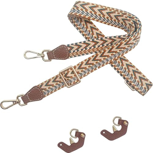 Schultergurt Kompatibel mit Longchamp Tasche Damen 2.5 cm Breiter Taschengurt Verstellbarer 100-124cm Schulterriemen für Taschen mit 2 Stück Schultergurtadapter Taschenriemen Gurt Verlängerung