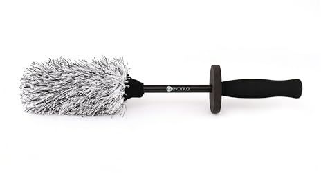 evorilo Deep Grip professionelle Mikrofaser Felgenbürste extra dünn | mit abnehmbarem Mikrofaserbezug und extra dünner Form für schwer erreichbare Stellen und empfindliche Felgenoberflächen