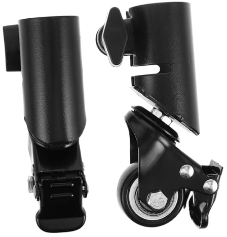 HOMSFOU 2pezzi Ruote Girevoli Per Treppiedi Per Altoparlanti Ruote Per Supporti Audio Silenziose Per Carrelli Per Altoparlanti