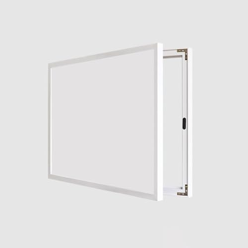 Vibeo Cache Compteur Electrique Tableau Magnétique pour Tableau Électrique, Peinture Murale pour Cache-boîte à Fusibles, Dissimulation du Panneau de Disjoncteurs Intérieur(White A,16x12in/40x30cm)