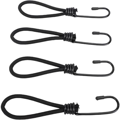 CHICIRIS Nordi da Bungee a Servizio Pesante, Cinturini Elastici da 50 Pacchetti con Ganci per Camion per Camion ATV per la Fissaggio del Carico ATV, Corde di Bungee Progettate con Fermagli, Set del