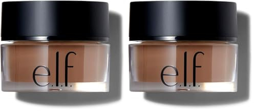 e.l.f. Lock On Delineador y Crema para Cejas, Ligera, Versátil, Define, Esculpe, Sombra, Contornos, Marrón Claro, 5.5 gramos (Paquete de 2)