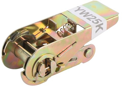 Generic Tenditore a Cricchetto per di Trazione da 500 Kg, Strumento per Fune in Acciaio Al Carbonio, 1 Pollice, Uso Universale per Fissare Carichi su Rimorchio per Moto, Camion, Auto, 4 Pezzi