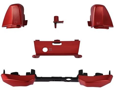 Csvrzuwo LB RB Bumper Button Replacement Kit for Elite 2 Controller, Elite Series 2 Controller Accessories LT RT Trigger Buttons Repair Parts Red