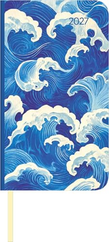 Lady Journal Slim Waves 2027: Taschenkalender 9x15,6 cm - Wochenplaner mit deutschem Kalendarium, Leseband, Monatsübersicht & Notizbereich, ideal für unterwegs | Taschenkalender 9x15,6 cm - Wochenplaner mit deutschem Kalendarium, Leseband, Monatsübersicht & Notizbereich, für unterwegs