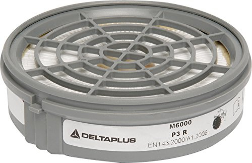 Deltaplus M6000P3R Satz Mit 2 Filtern P3 Für Halbmaske M6000-Jupiter, Grau, Größe Artikel ohne Größe