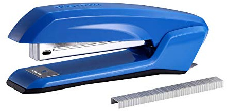 Bostitch Office Ascend - Engrapadora 3 en 1, capacidad para 20 hojas, removedor integrado y almacenamiento de grapas, 420 grapas incluidas, ligera, color azul
