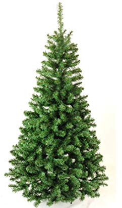 Künstlicher Weihnachtsbaum Georgia 150cm in grün mit PVC Tannennadeln in B1 schwer entflammbar von kunstpflanzen-discount.com