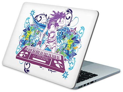 Skins4u Folie Sticker Skin Vinyl Aufkleber mit farbenfrohen Motiven für bis 17.3 Zoll 42x30cm Laptop Skin Decal Cover Keyboard