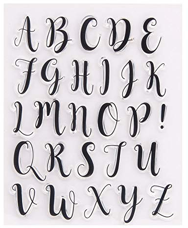 Arrietty Großbuchstaben Alphabet Alphabas ABC Buchstaben klar Stempel für Kartengestaltung Dekoration und DIY Scrapbooking