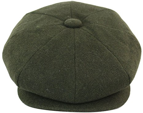 TruClothing.com Mens Tweed Newsboy Cap Baker Boy Flat Grandad Hat 8 Panel Plain